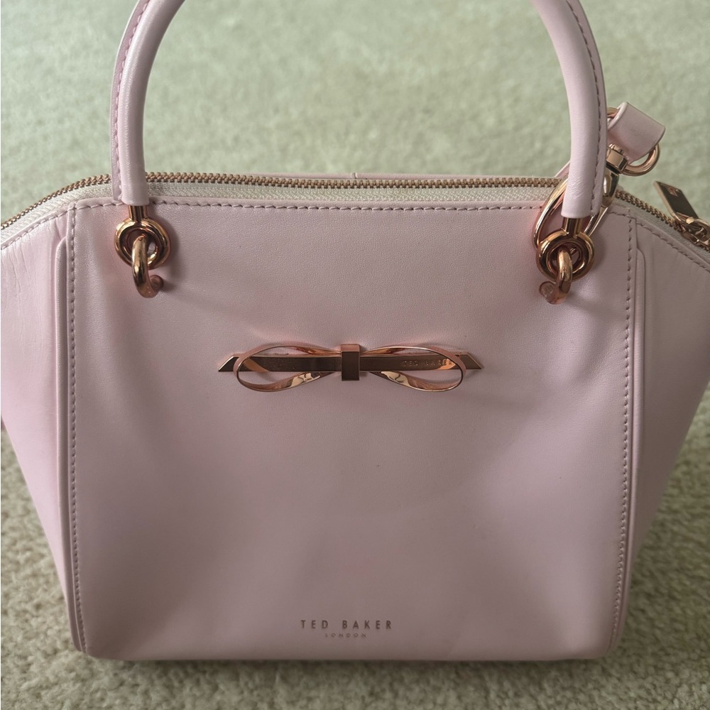 Ted Baker Light Pink Satchel with Bow Accent